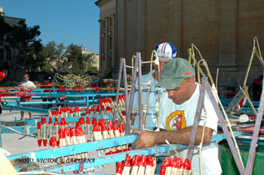 Maltese Fireworks Worker Fireworks Worker