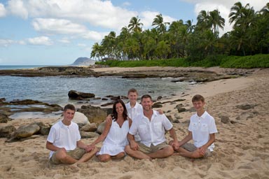 Koolina Portrait Photographers at secret beach Oahu Hawaii