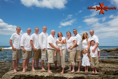 Group Family Portrait Secret Beach, KoOlina Resort