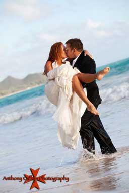 Oahu Wedding Portrait Waimanalo Beach Oahu Hawaii