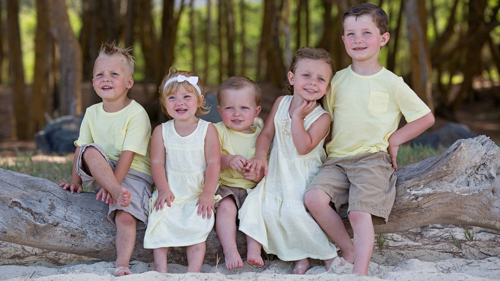 Honolulu Children Photography - Bellows Beach Oahu Hawaii