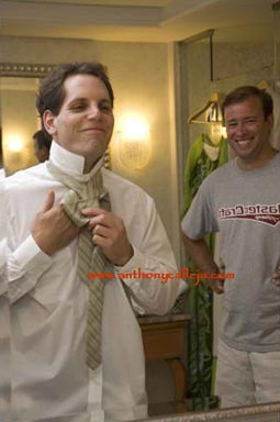 Koolina Wedding Photography groom getting dressed