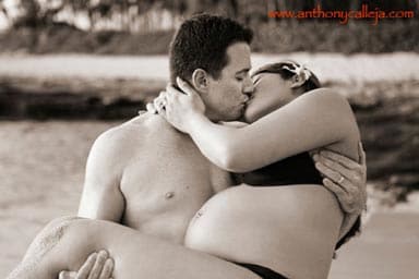 Sunset Maternity photo session, Koolina