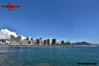 Seascape Photography, Diamond Head photographed from Magic Island, Oahu, Hawaii