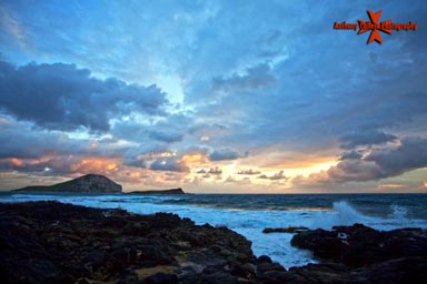 rabbit island at sunrise Makapuu beach