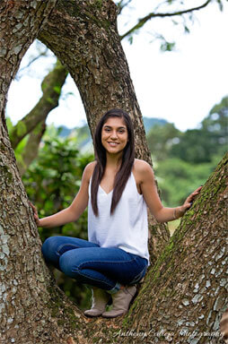 Kaneohe Senior Portrait photographer - Hoomaluhia Botanical Gardens, Hawaii