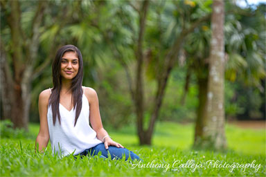 Kaneohe Senior Portrait photography - Hoomaluhia Botanical Gardens, Hawaii