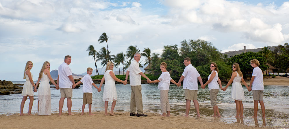Oahu Family Photo Paradise Cove Beach Koolina