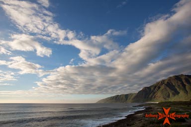 Waianae Mountain range on the west Oahu Hawaii