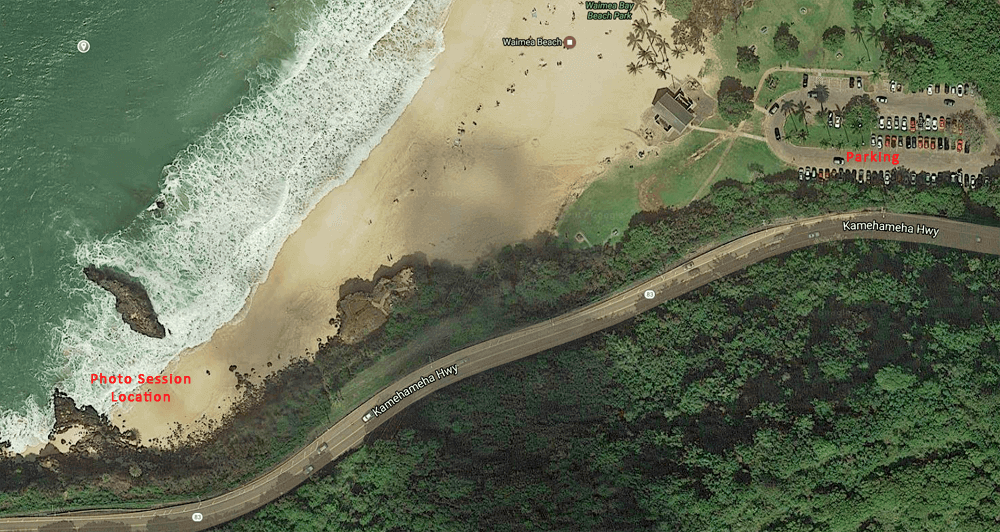 Meeting Location, Waimea Bay Beach, North Shore, Oahu